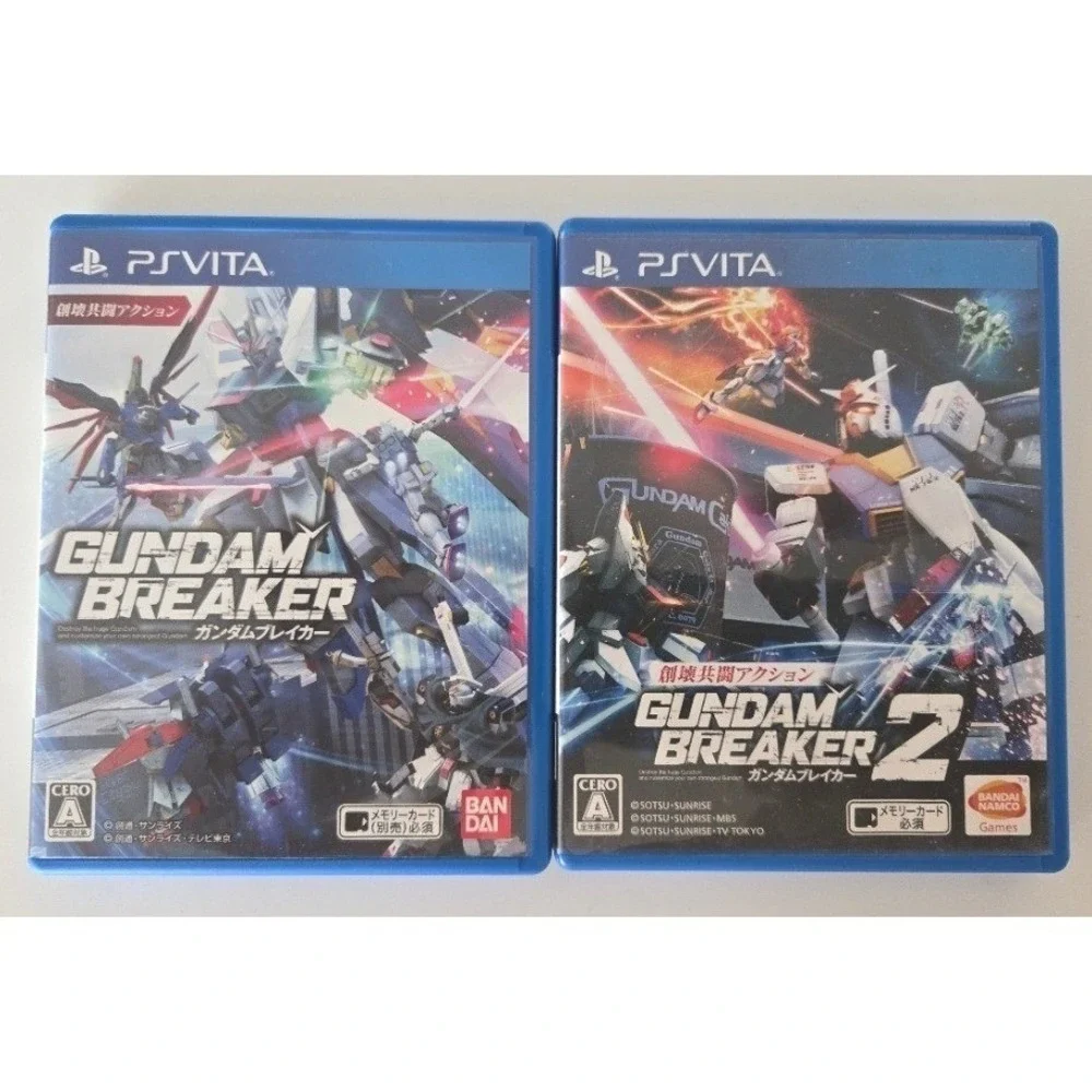 Gundam Breaker 1 & 2 -PlayStation PS Vita (Japanese Version NTSC-J) (Cero A) CIB